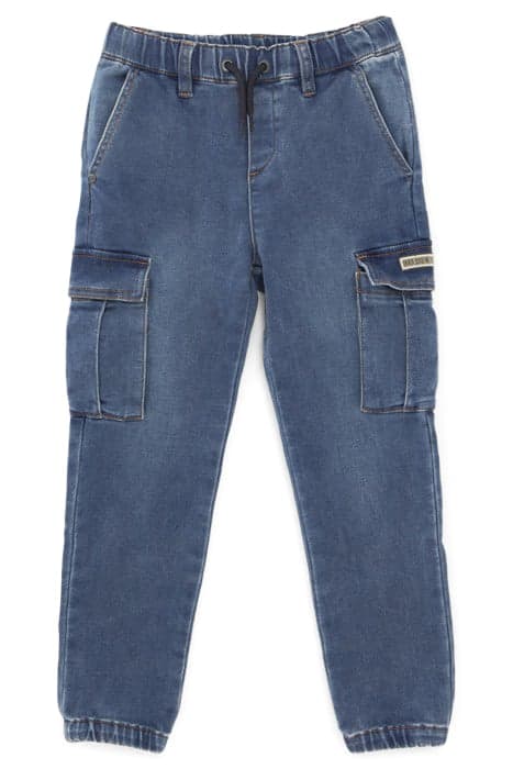 BOYS' BLUE DENIM EASY COMBAT JOGGERS by IKKS