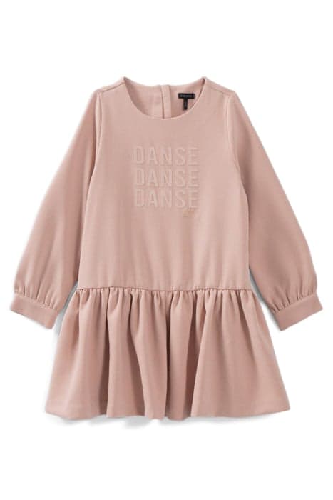 GIRLS’ ROSEWOOD CREPE SLOGAN DRESS by IKKS