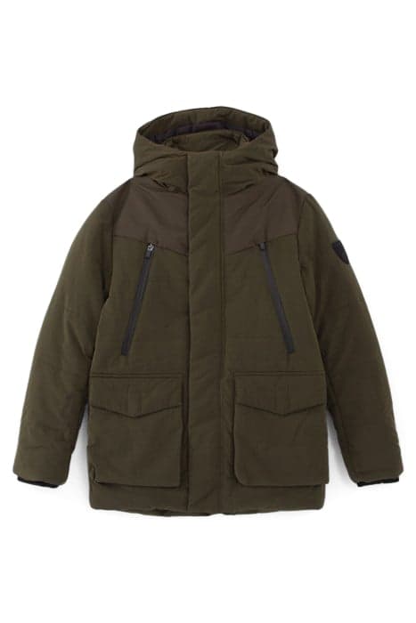 BOYS’ KHAKI PARKA WITH XL WATERPROOF ZIPS by IKKS