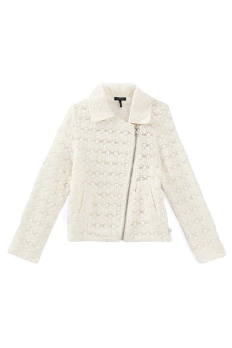 GIRLS’ OFF-WHITE LACE BIKER-STYLE JACKET by IKKS