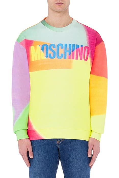 PROJECTION PRINT SWEATSHIRT MULTICOLOR by Moschino