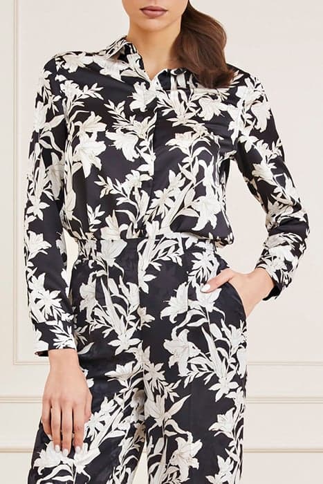 THE ICON BLOUSE PRIN SUNBURST BLACK PRINT by Marciano by Guess