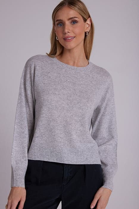 CREW NECK RIB PULLOVER HEATHER FOG by Bella Dahl