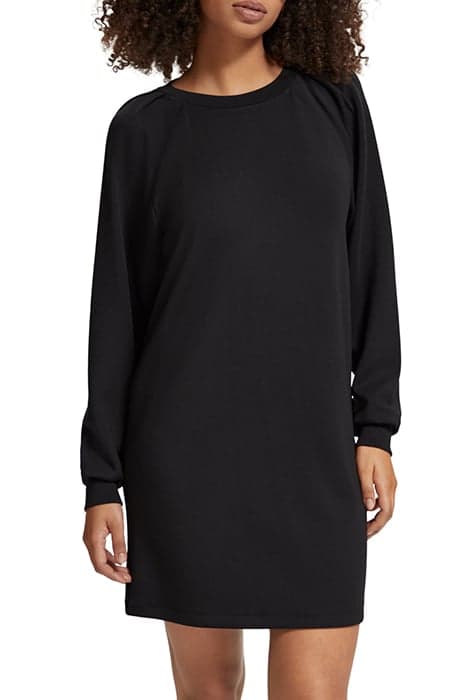 TUCK DETAIL JERSEY DRESS EVENING BLACK by Scotch & Soda