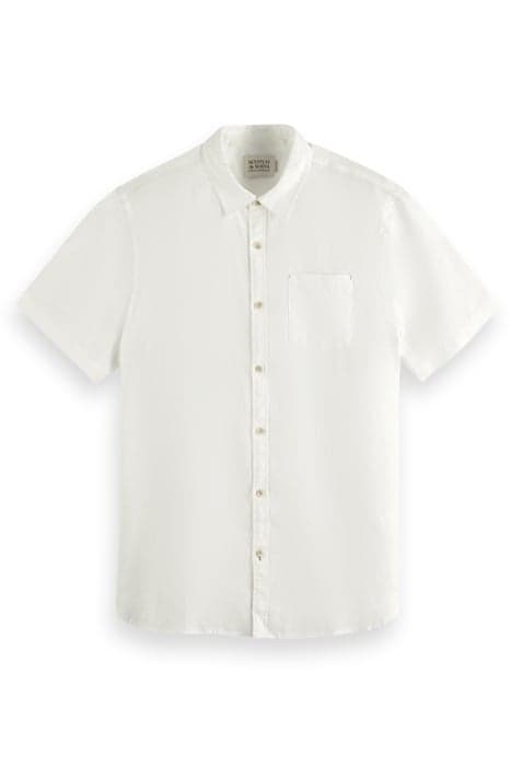 SHORT SLEEVE LINEN SHIRT WHITE by Scotch & Soda