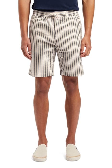 FAVE - BERMUDA SHORTS WHITE NAVY RED STRIPE by Scotch & Soda