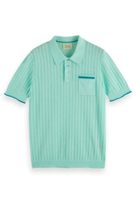 OPENWORK POLO SEAFOAM by Scotch & Soda