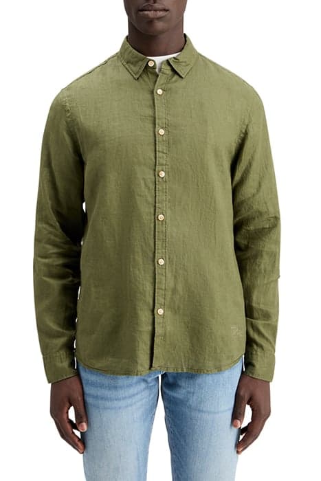 LINEN SHIRT WITH ROLL-UP ARMY by Scotch & Soda