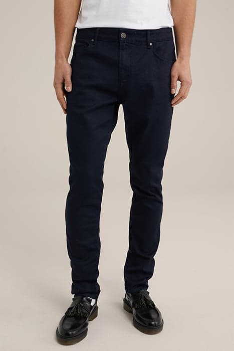 5-POCKET MID WAIST NAVY BLUE by WE Fashion