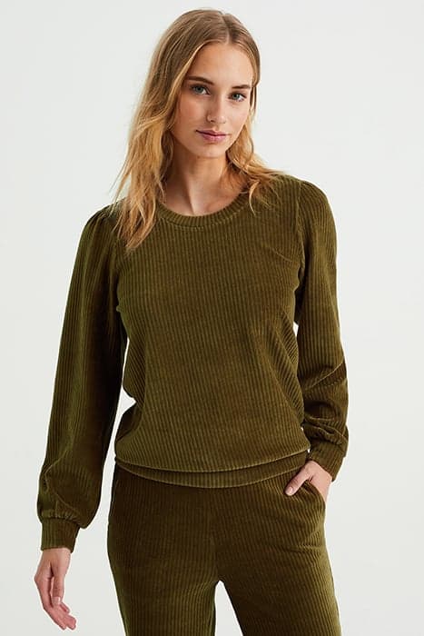 SWEATER OLIVE GREEN by WE Fashion