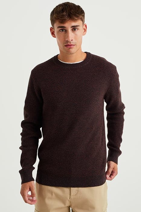 PULLOVER DARK BROWN by WE Fashion