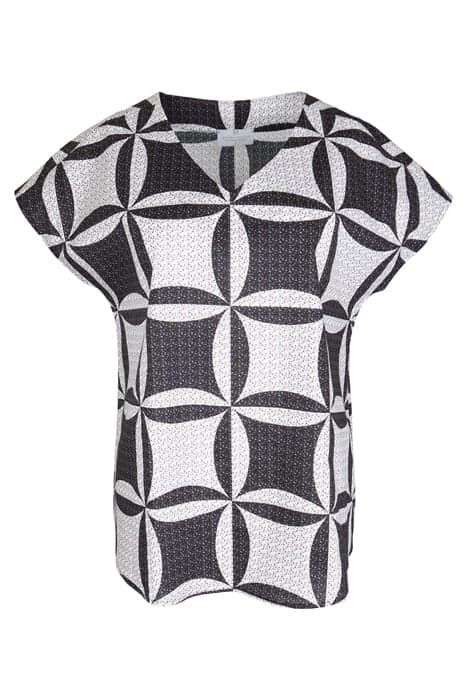 BLOUSE CARLO FORTE BLACK WHITE BLACK, WHITE by Mucho Gusto