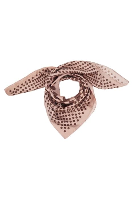 SILK SCARF DOTS BEIGE by Mucho Gusto