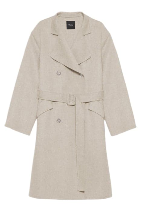 TRENCH COAT IN DOUBLE-FACE WOOL-CASHMERE OATMEAL by THEORY