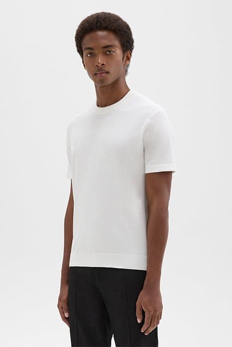 SARIOR TEE IN LIGHT BILEN WHITE by THEORY