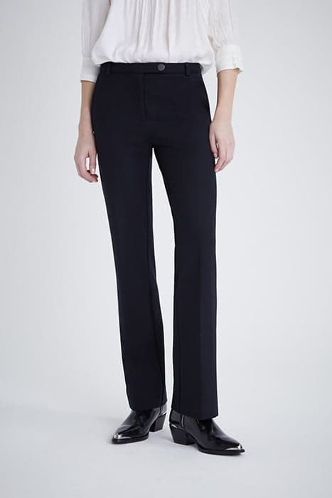 NAVY PINSTRIPE KNIT TROUSERS NAVY by IKKS