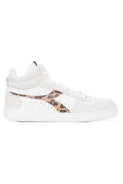 WHITE AND LEOPARD PRINT DIADORA® TRAINERS RED by IKKS