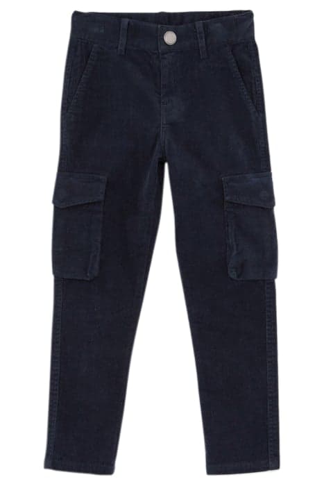 BOYS’ NAVY CORDUROY COMBAT TROUSERS NAVY by IKKS