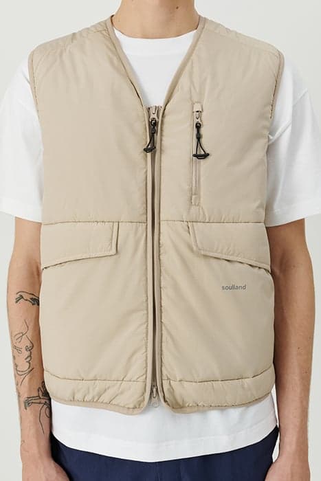 CLAY VEST BEIGE by Soulland