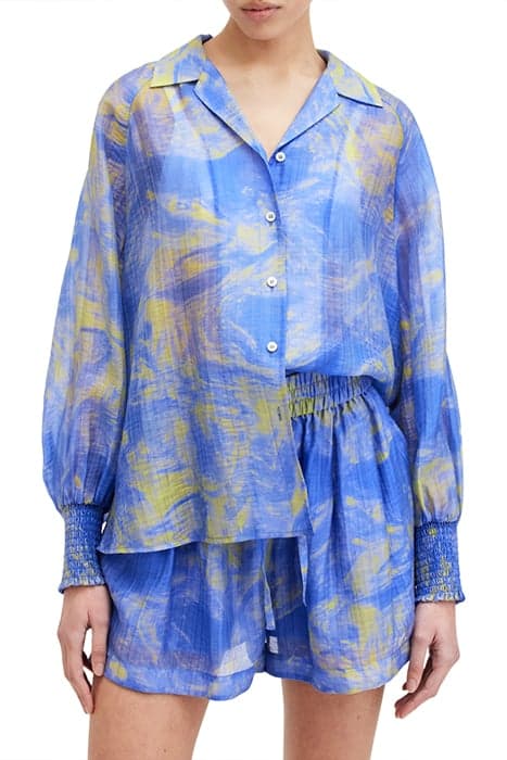 ISLA INSPIRAL SHIRT ELECTRIC BLUE by AllSaints