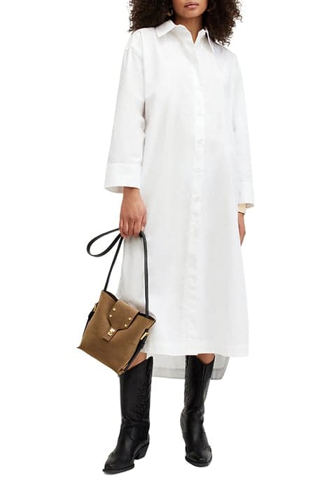 IMOGEN SHIRT DRESS CHALK WHITE by AllSaints