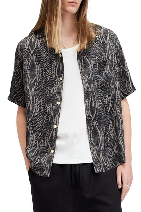 BOOMSLANG SS SHIRT JET BLACK by AllSaints