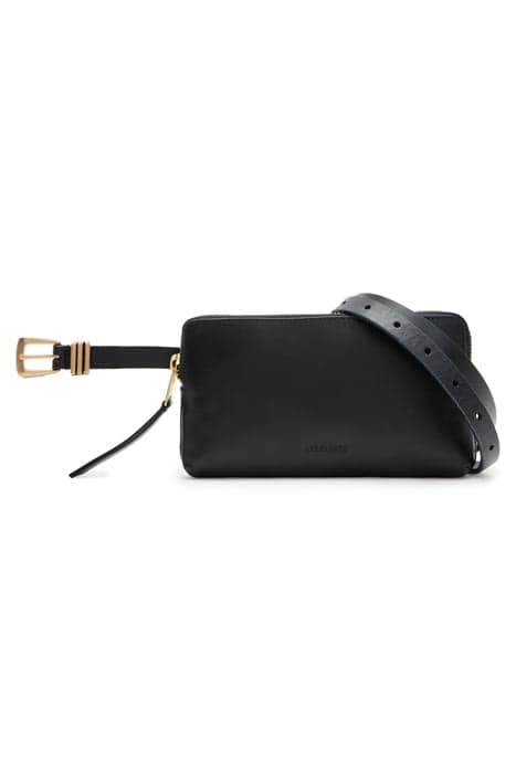 LUCIE KEEPER BAGBELT BLACK/WARM BRASS by AllSaints