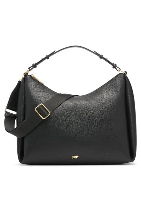 HAILEY CONV HOBO BLK/GOLD by DKNY