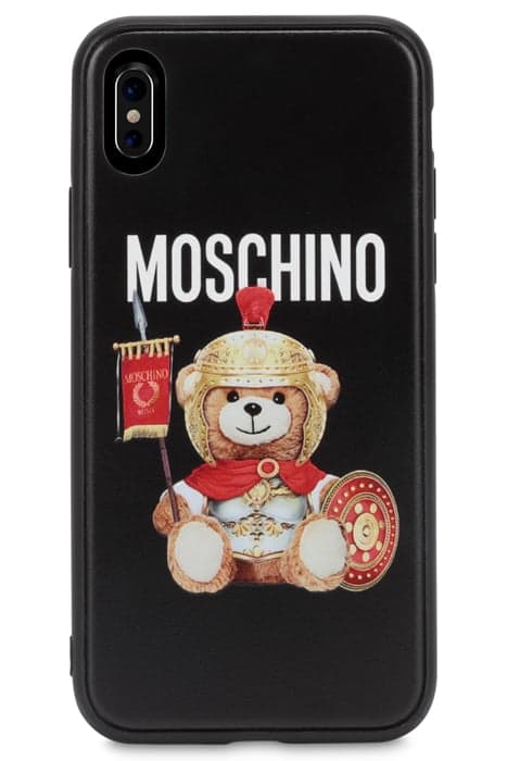 IPHONE X / XS ROMAN TEDDY BEAR COVER BLACK by Moschino