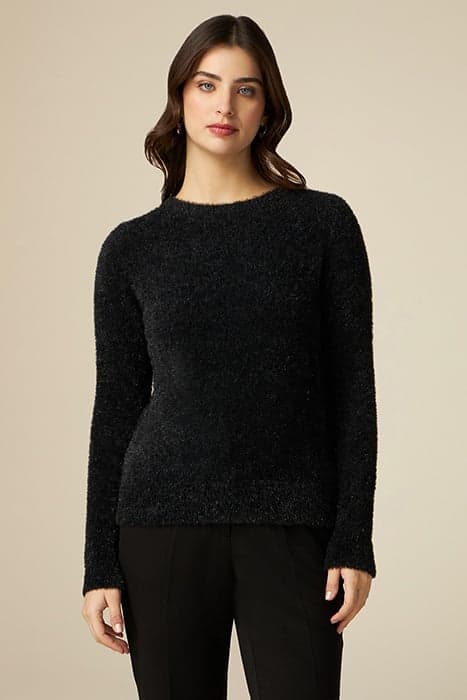 Plush effect lurex sweater by Oltre