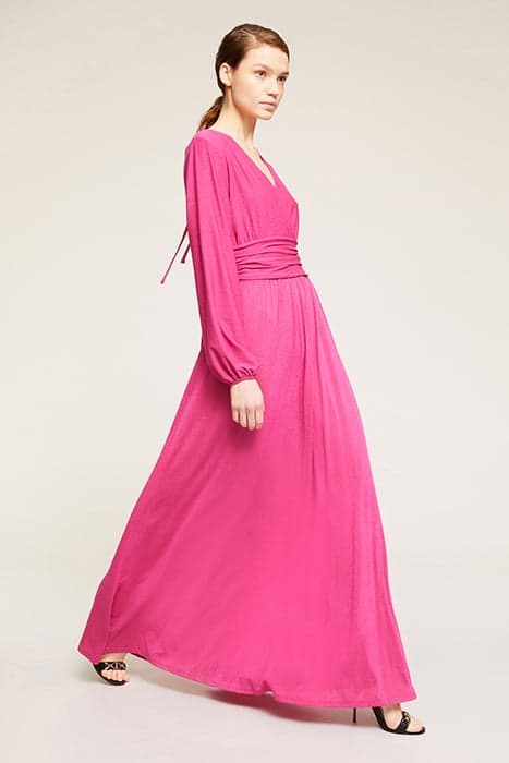 LONG DRAPED DRESS IN LUREX JERSEY by Motivi