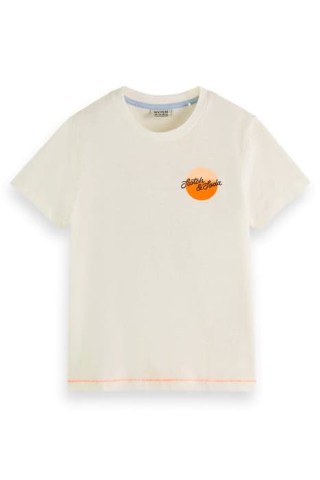 RELAXED-FIT ARTWORK T-SHIRT OFF WHITE by Scotch & Soda