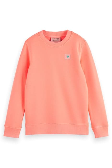 CLASSIC GARMENT-DYED SWEATSHIRT NEON CORAL by Scotch & Soda