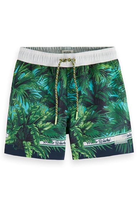 MID-LENGTH - ALL-OVER PRINTED SWIMSHORTS PALM PRINT by Scotch & Soda