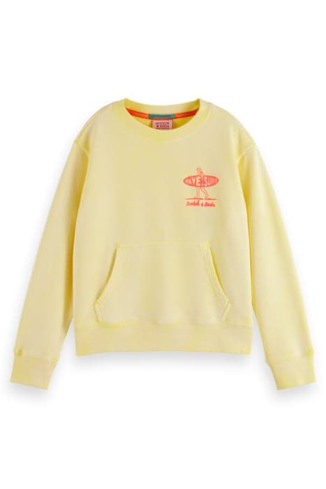 GARMENT-DYED POSTER PRINT RELAXED-FIT SWEATSHIRT SUNSHINE YE by Scotch & Soda