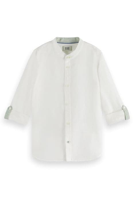 REGULAR-FIT - COTTON LINEN SHIRT WHITE by Scotch & Soda