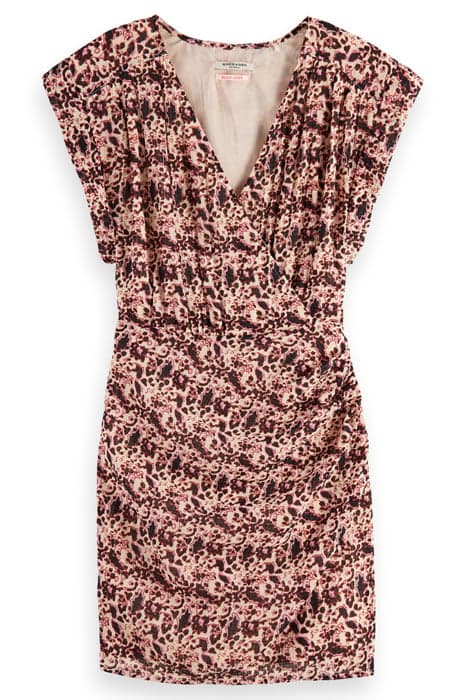 MINI WRAP DRESS BLOCK FLORAL by Scotch & Soda