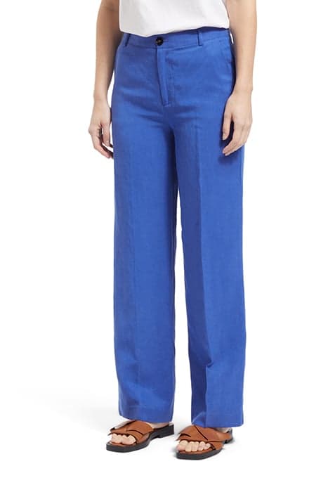 EDIE - HIGH RISE WIDE LEG TROUSERS ELECTRIC BLUE by Scotch & Soda