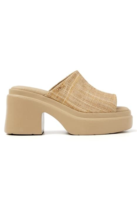 VENGA SLIDE BEIGE RAFFIA by Nubikk