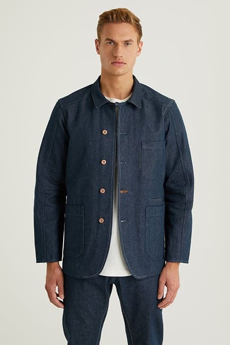 LAB SACK COAT RAW DENIM by CHASIN’