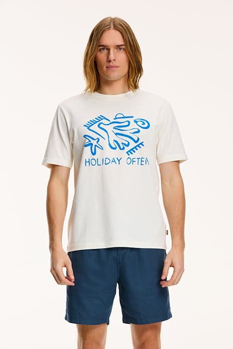 HOLIDAY OFTEN T-SHIRT JET STREAM WHITE by Shiwi