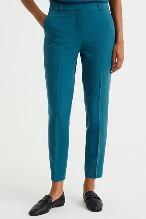 TROUSER GREEN BLUE by WE Fashion