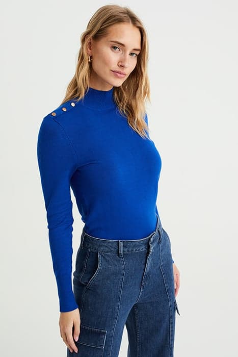 KNITTED PULLOVER COBALT BLUE by WE Fashion