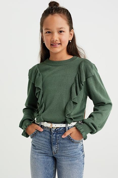 PULLOVER MOSS GREEN by WE Fashion