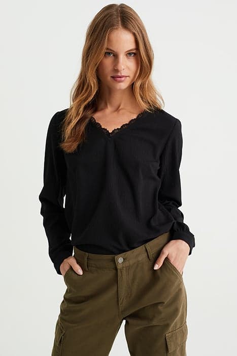 BLOUSE BLACK by WE Fashion