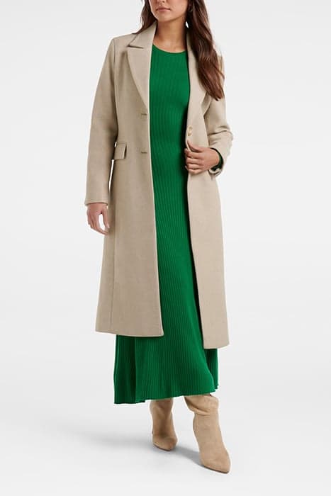 BERNIE SB LONGLINE COAT MINK by Forever New