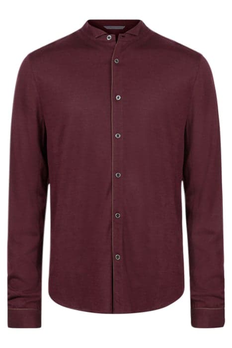 REGULAR FIT WING-TIP SHIRT WITH EXTRAFIN SCARLET by John Varvatos