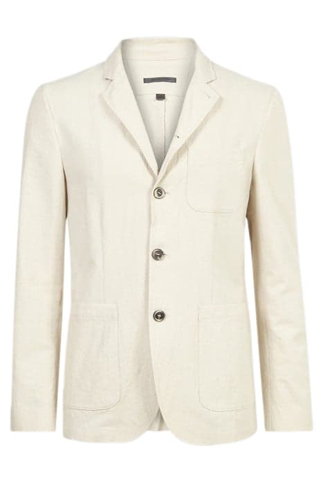 SLIM FIT JACKET WITH MULTI PATCH POCKETS POWDER WHITE by John Varvatos