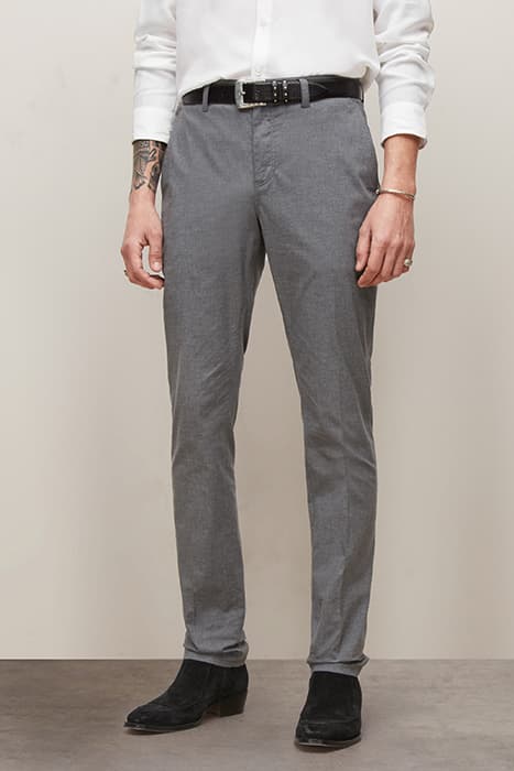 MOTOR CITY FIT - ZIP FLY LOW RISE SLIM F STEEL GREY by John Varvatos