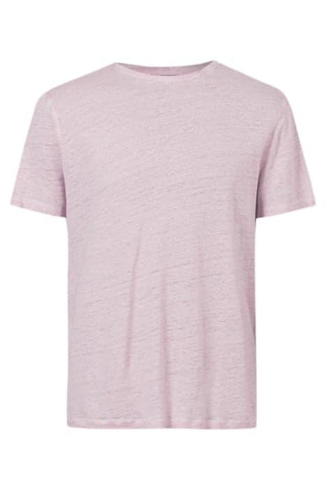 MOTT REGULAR FIT SS LINEN CREW WITH COLD MISTY ROSE by John Varvatos